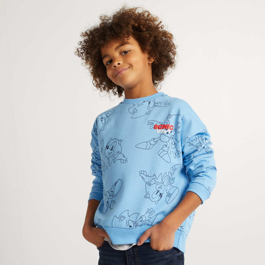 Sweat imprimé 'Sonic' Bleu
