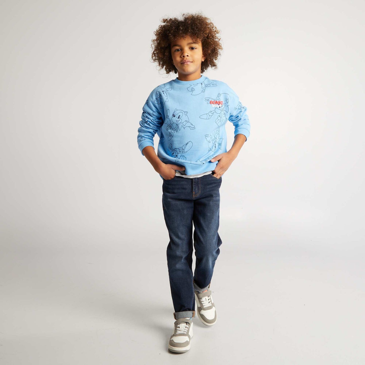 Sweat imprimé 'Sonic' Bleu