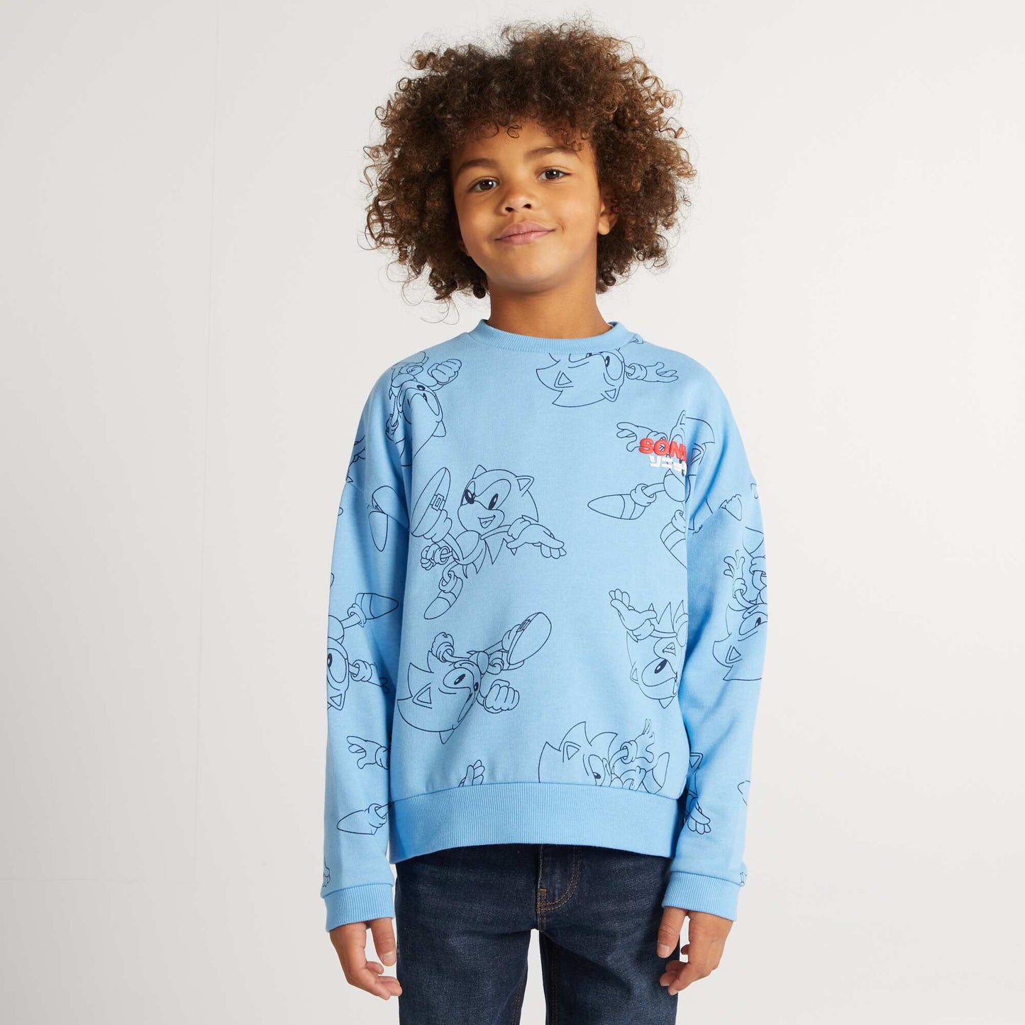 Sweat imprimé 'Sonic' Bleu