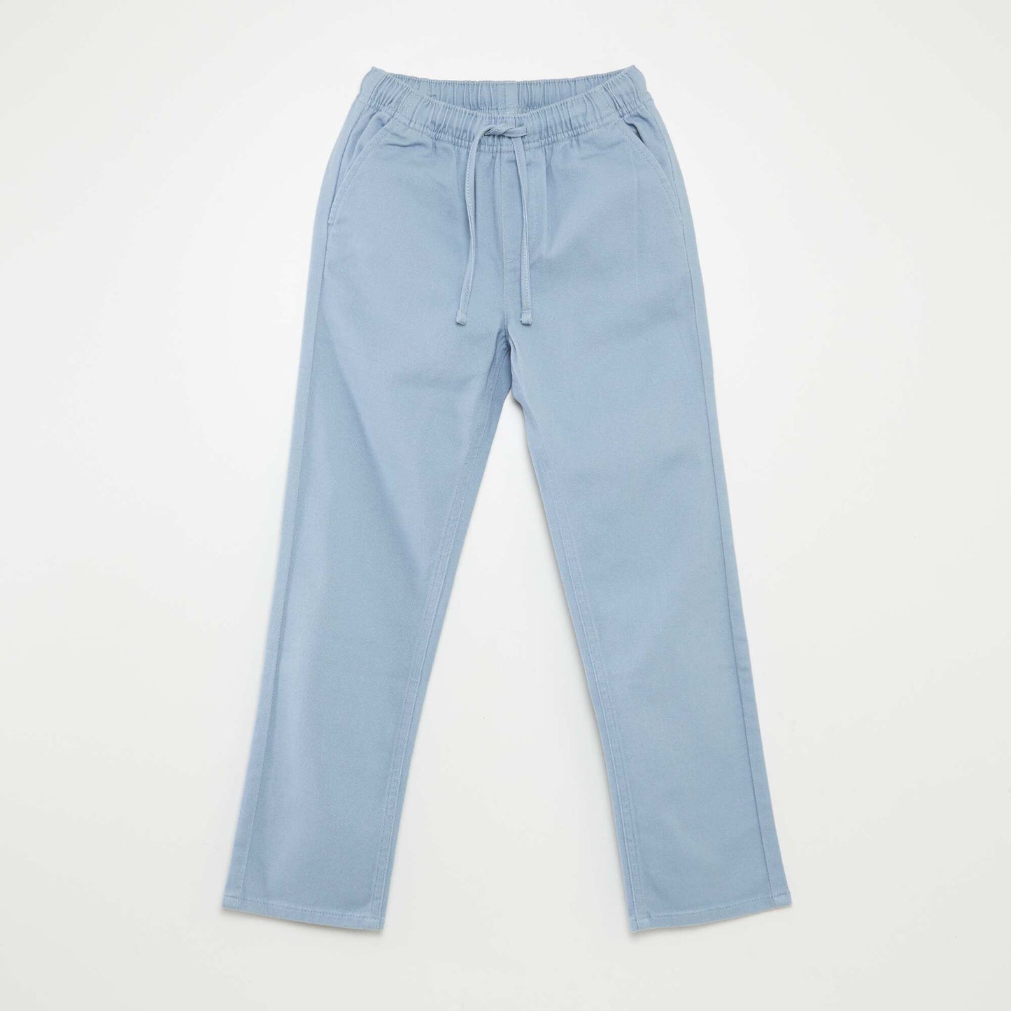 Pantalon regular uni Bleu clair