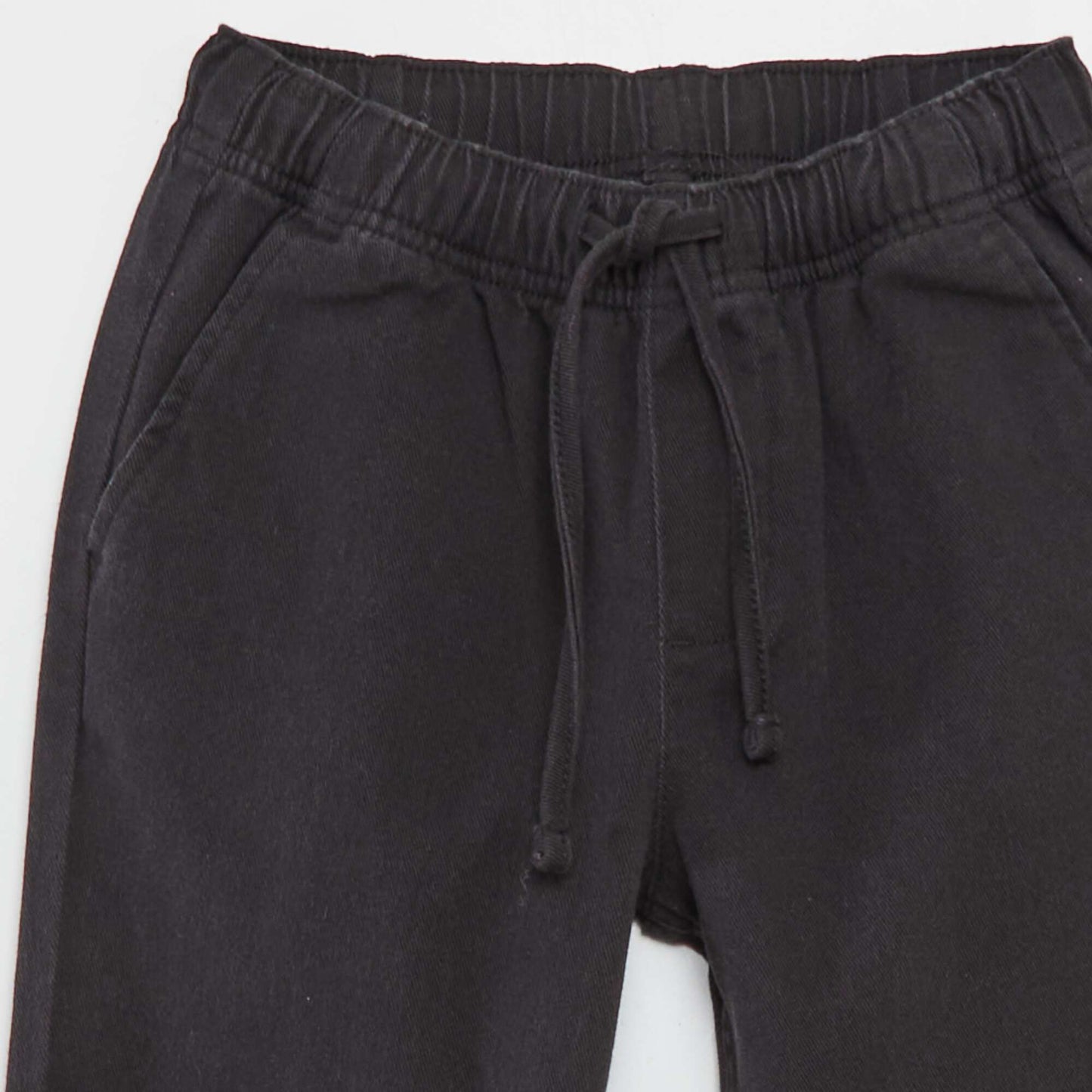 Pantalon regular uni noir