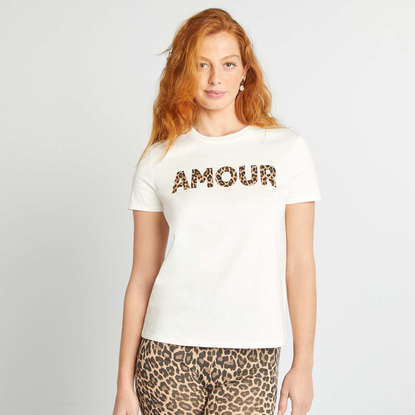 T-shirt imprimé BLANC