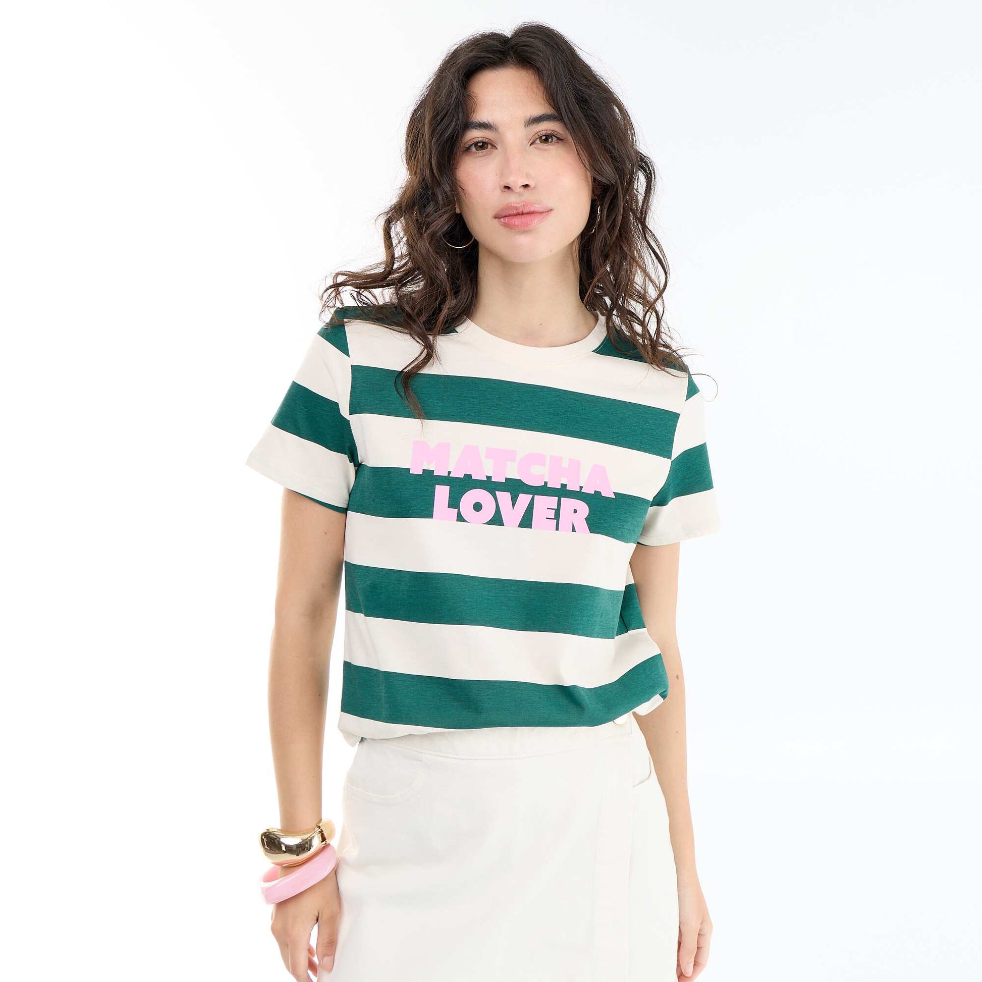 T-shirt imprimé BLANC