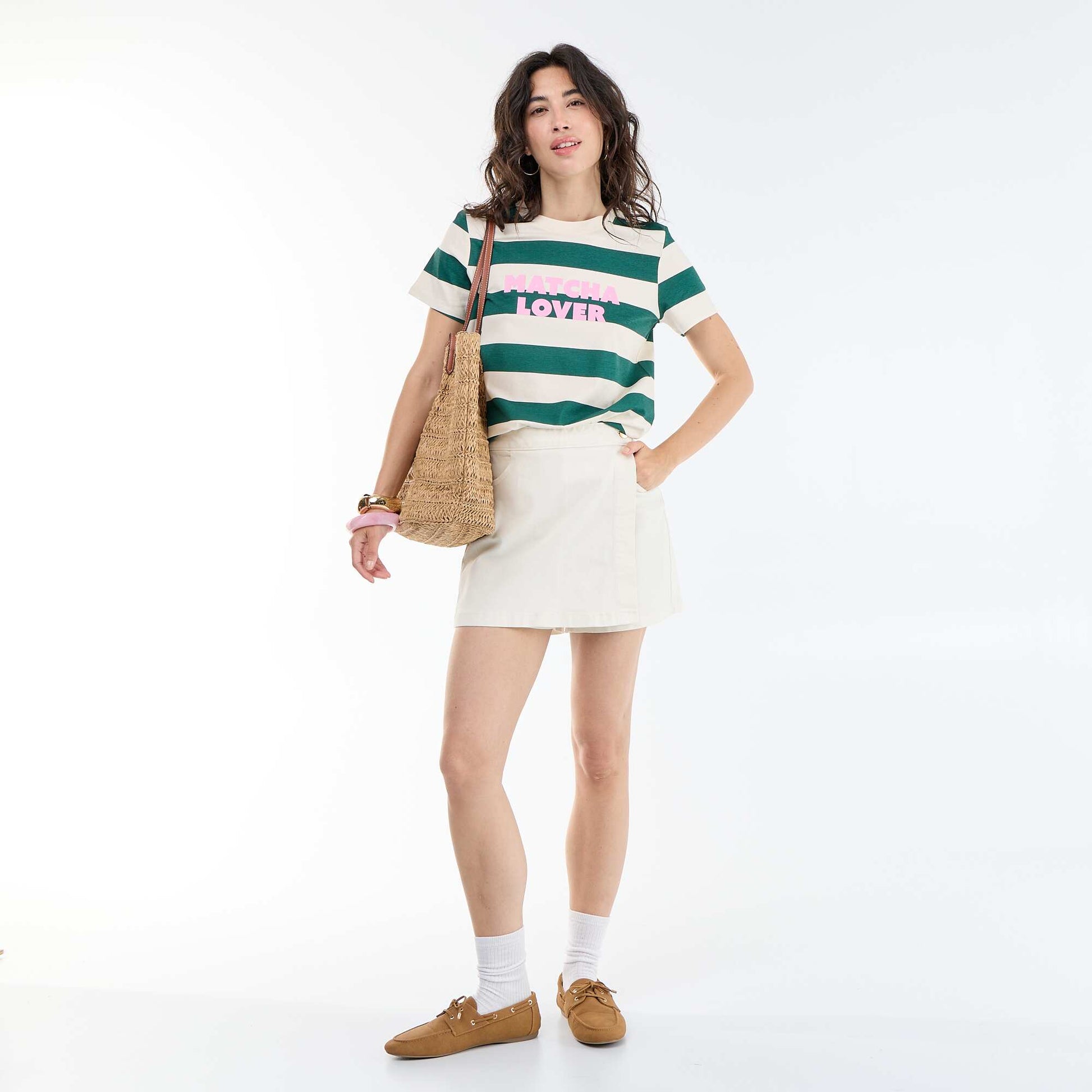 T-shirt imprimé BLANC