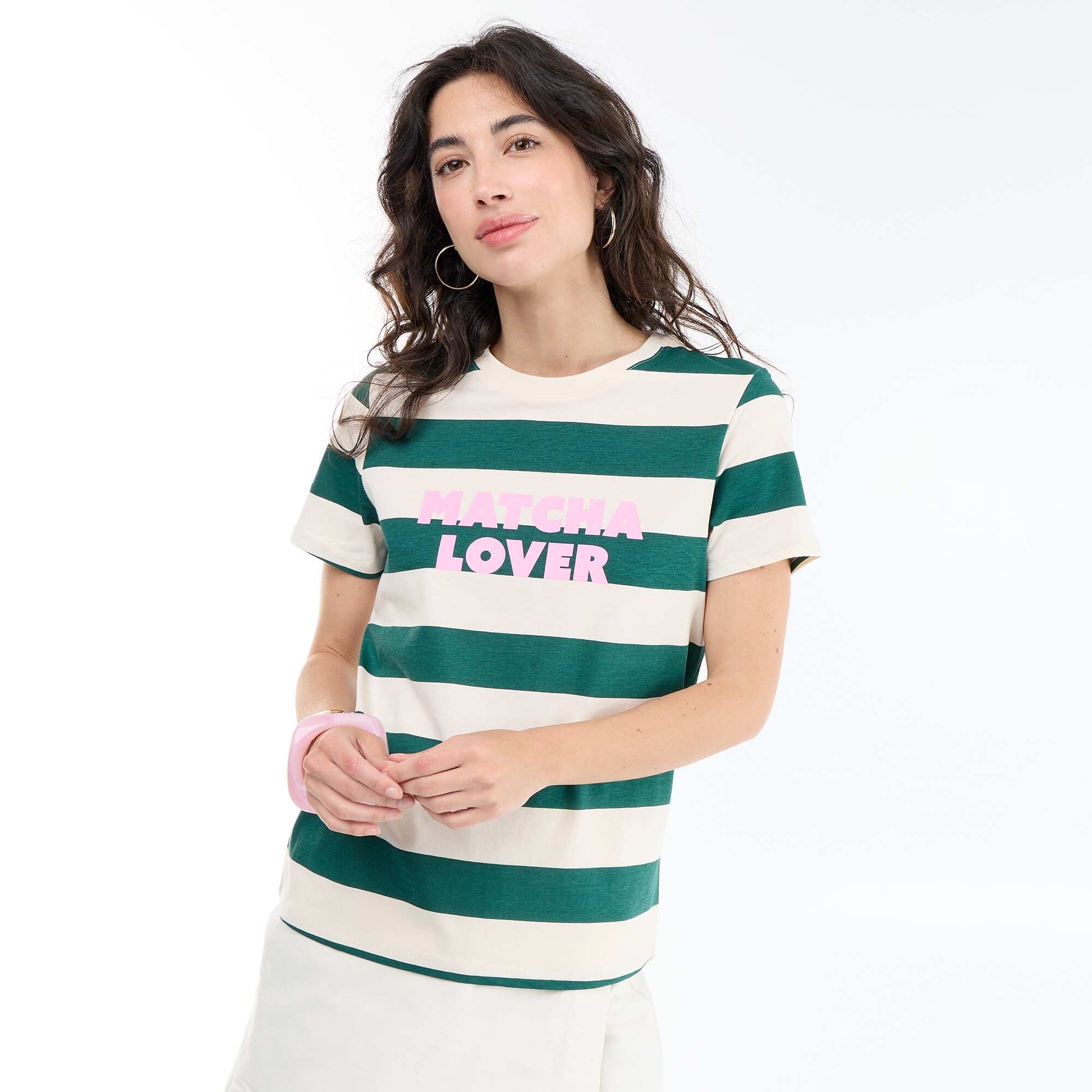 T-shirt imprimé BLANC