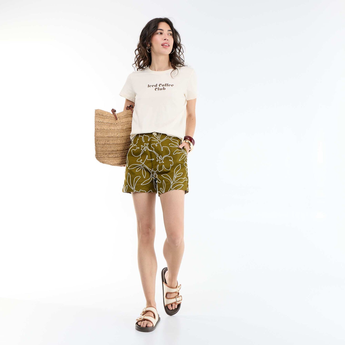 T-shirt imprimé BLANC