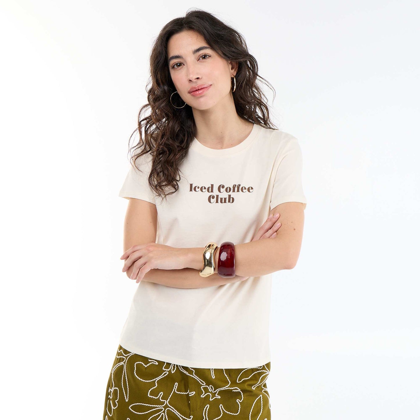 T-shirt imprimé BLANC