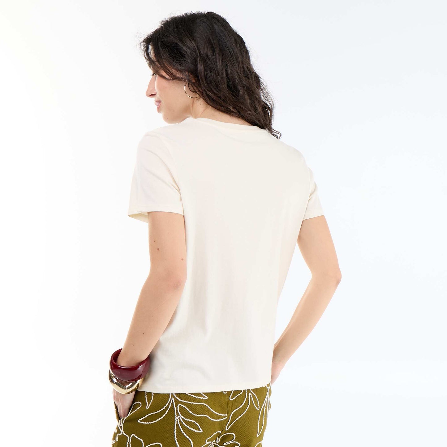 T-shirt imprimé BLANC