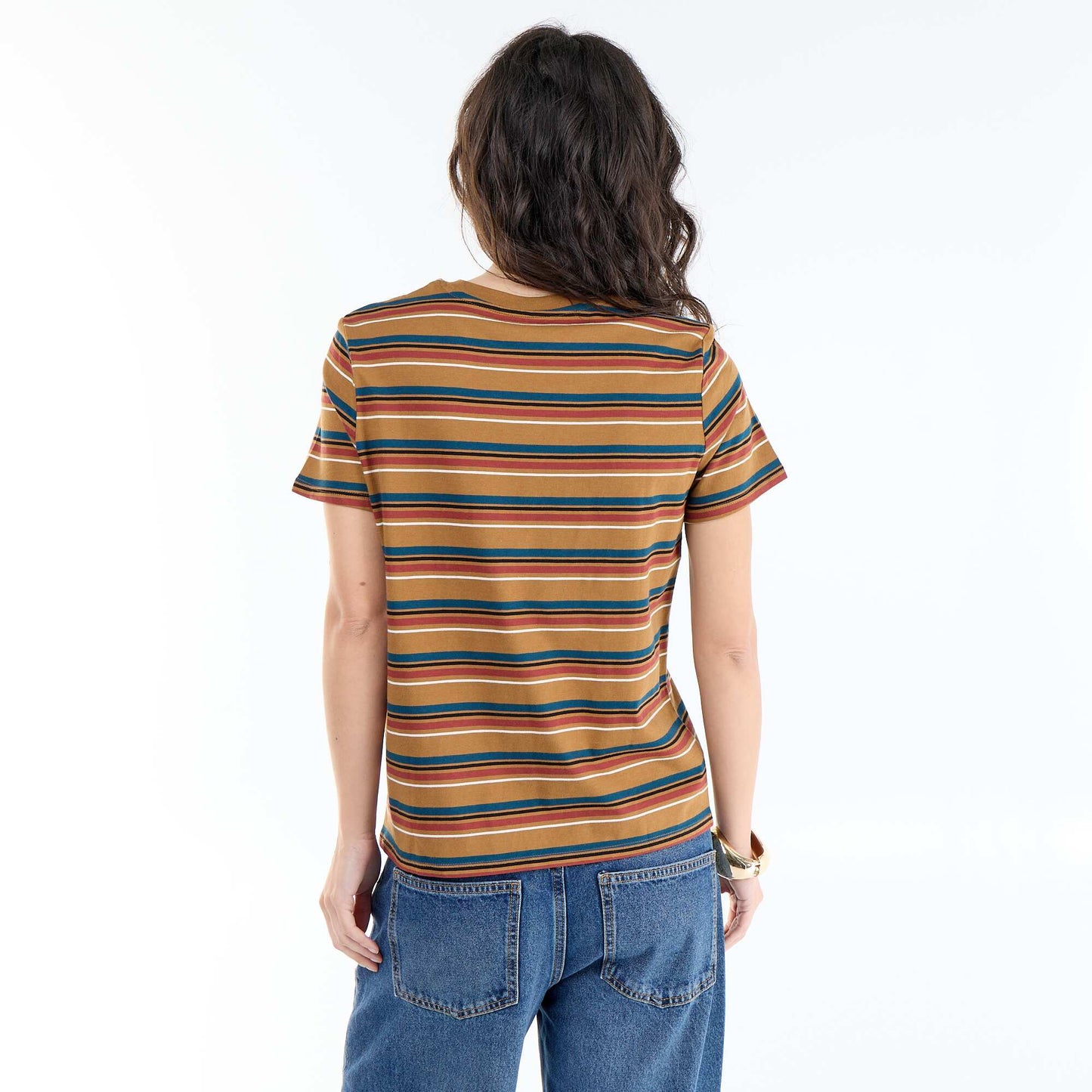 T-shirt imprimé MARRON