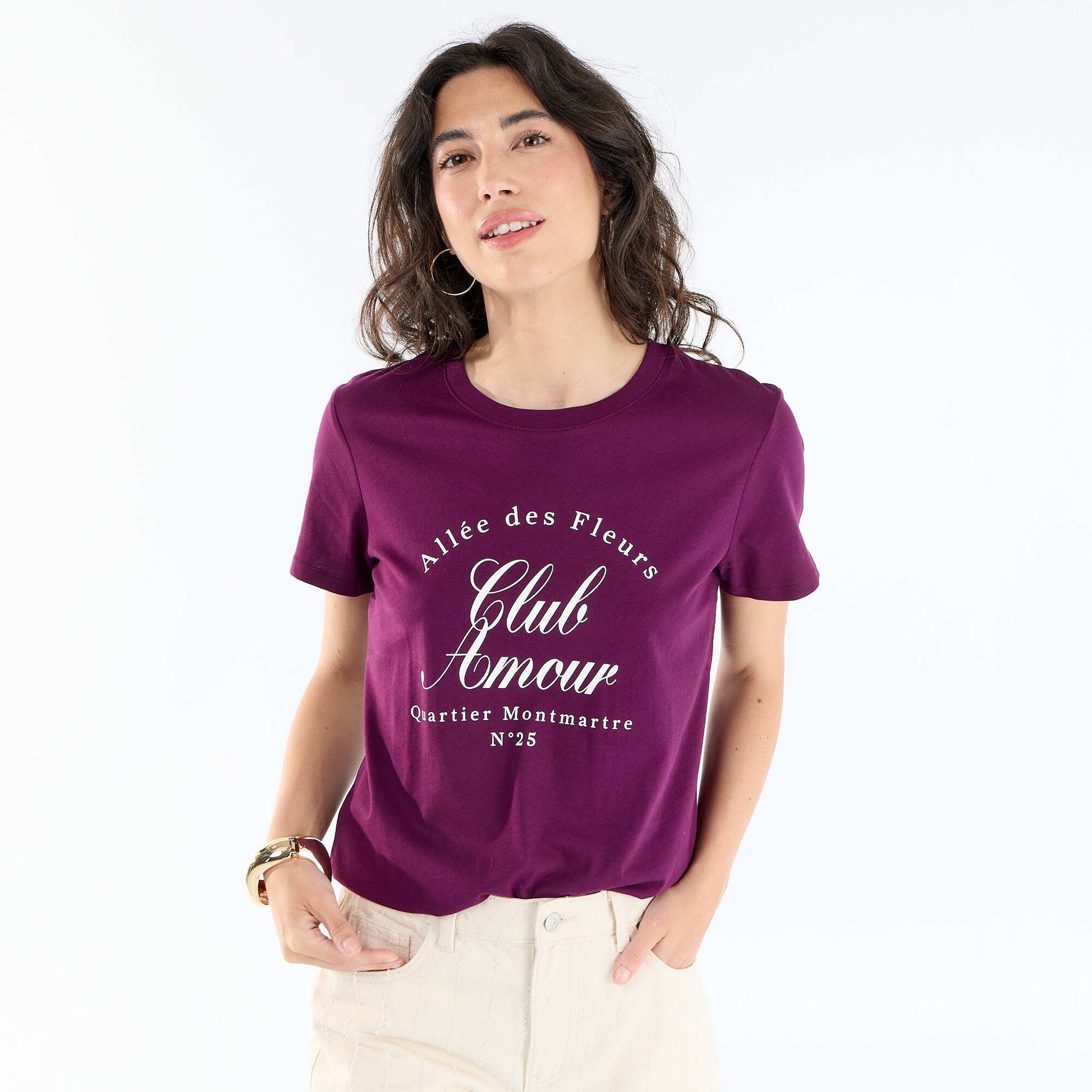 T-shirt imprimé VIOLET