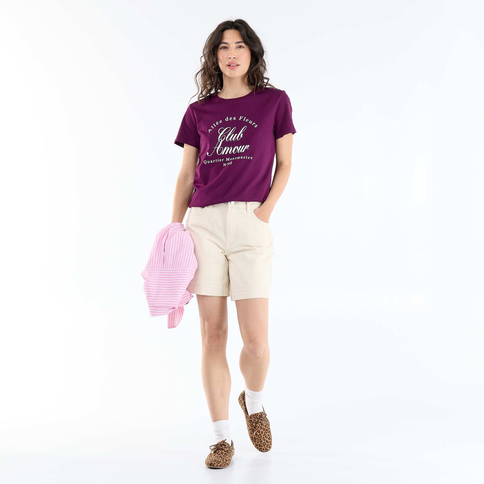 T-shirt imprimé VIOLET