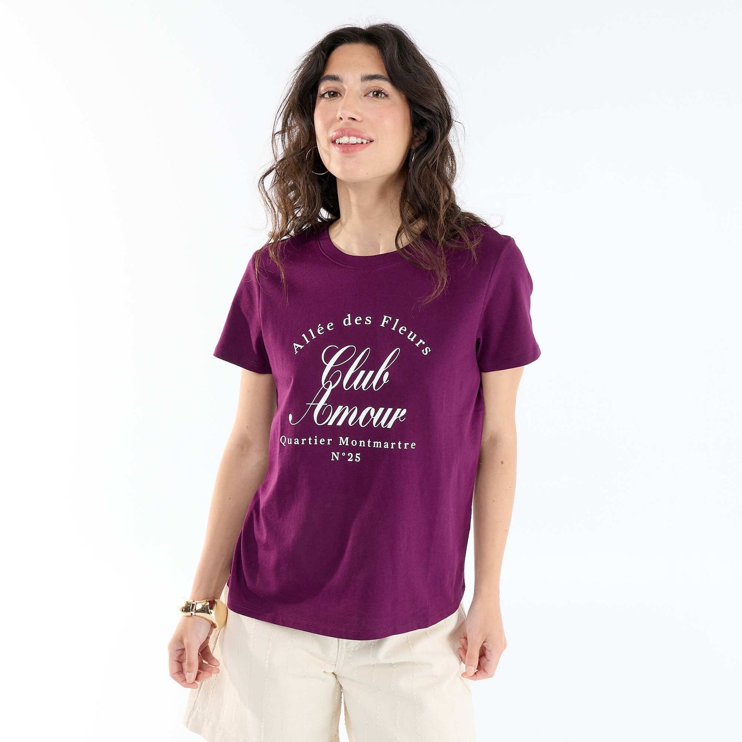 T-shirt imprimé VIOLET