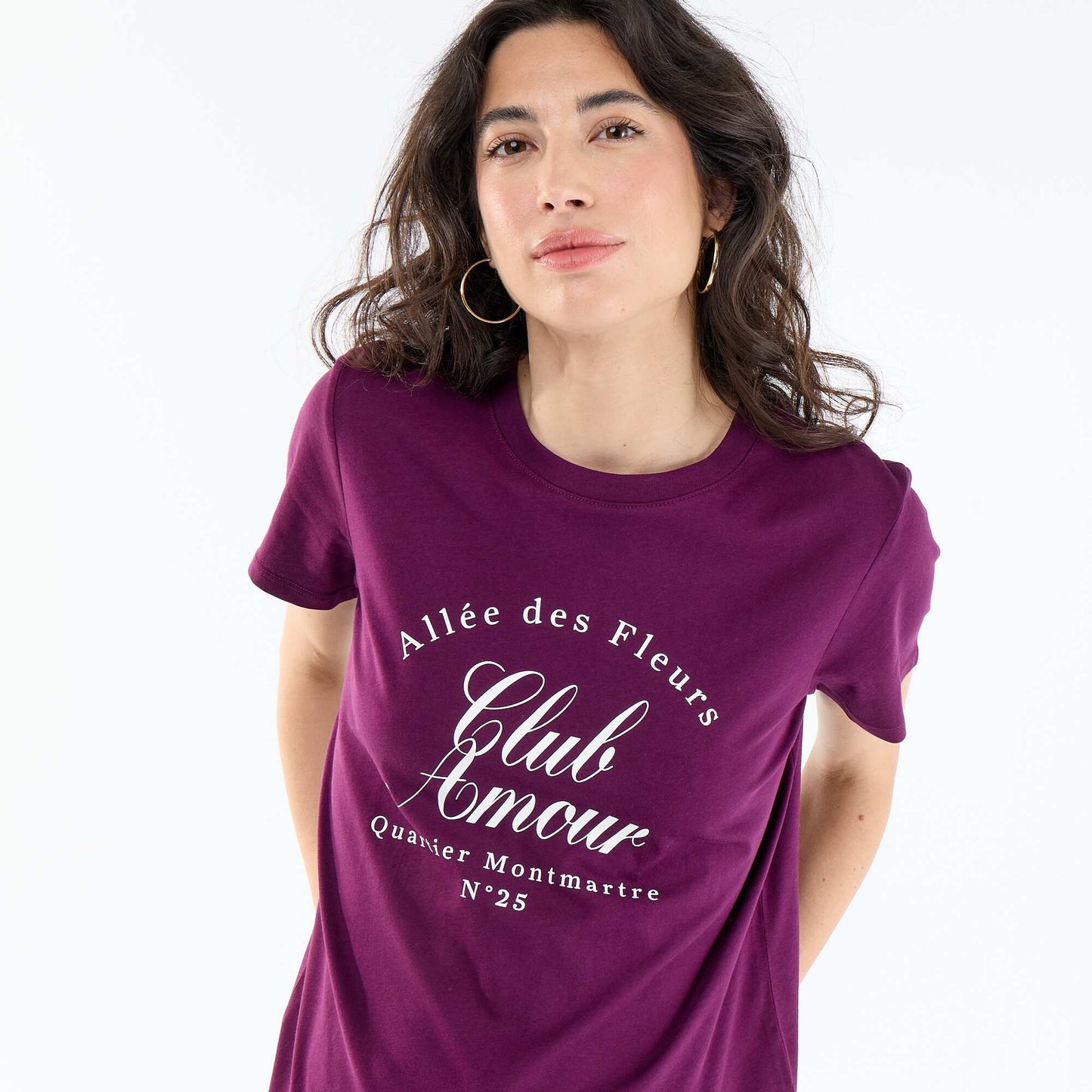 T-shirt imprimé VIOLET
