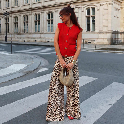 Pantalon large léopard Léopard