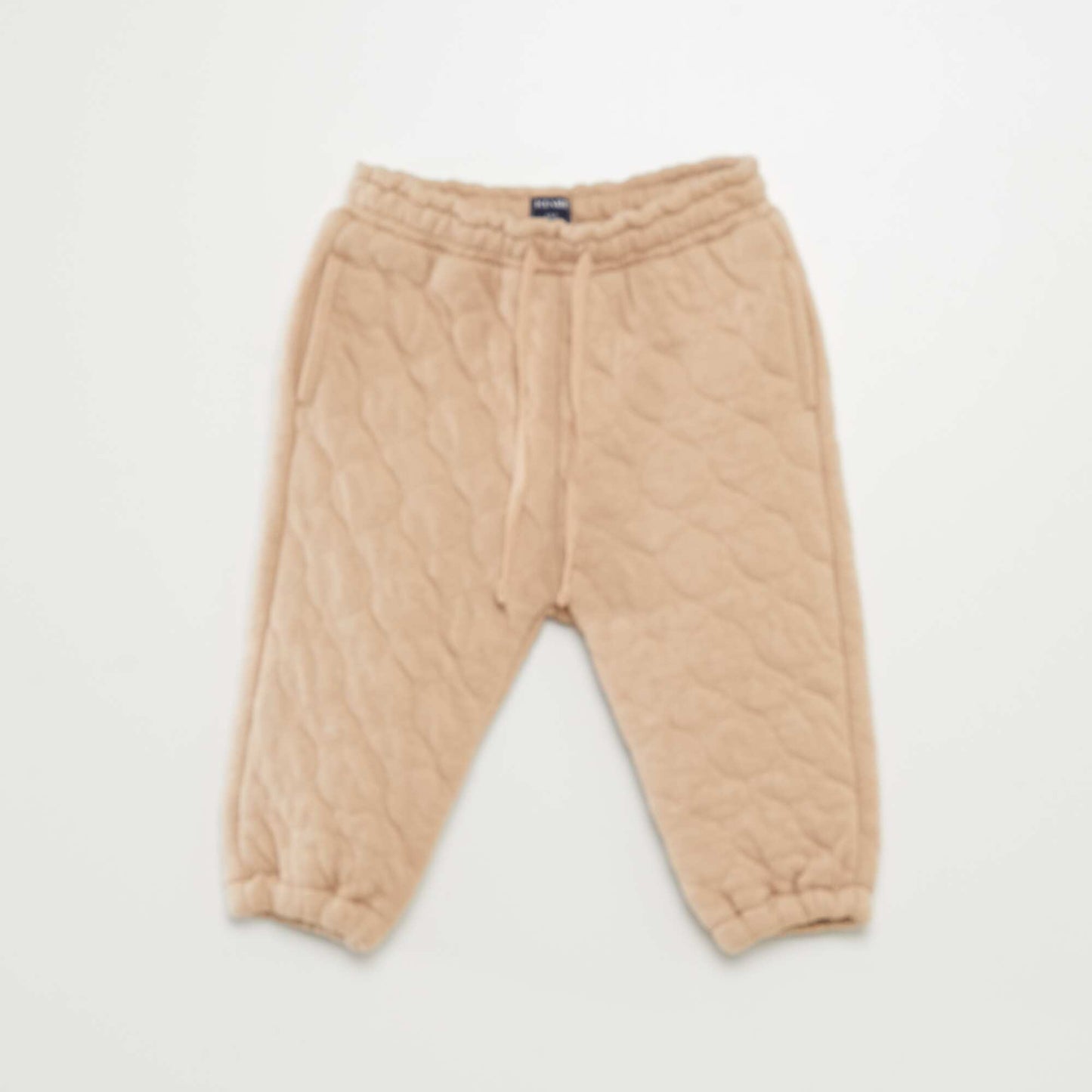 Pantalon jogging matelassé et rembourré Beige