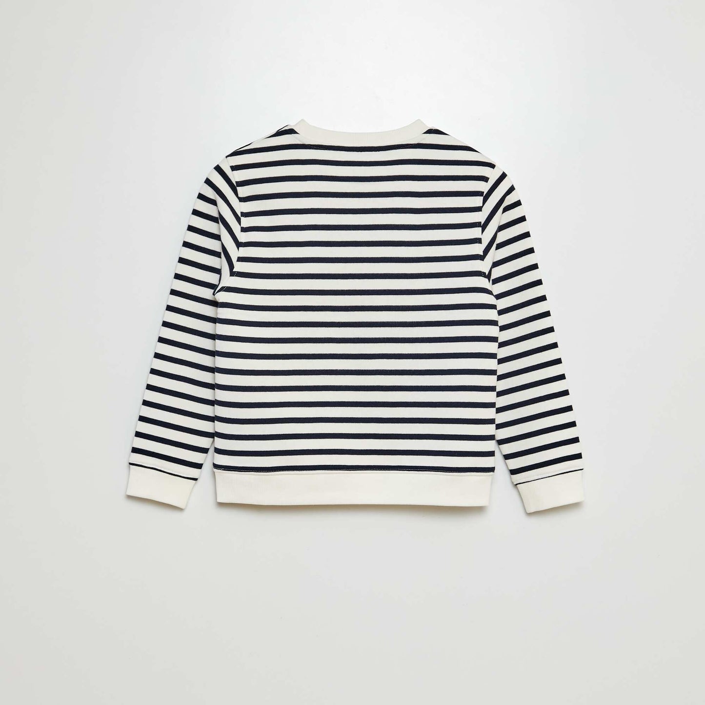 Sweat col rond imprimé BLEU RAYE