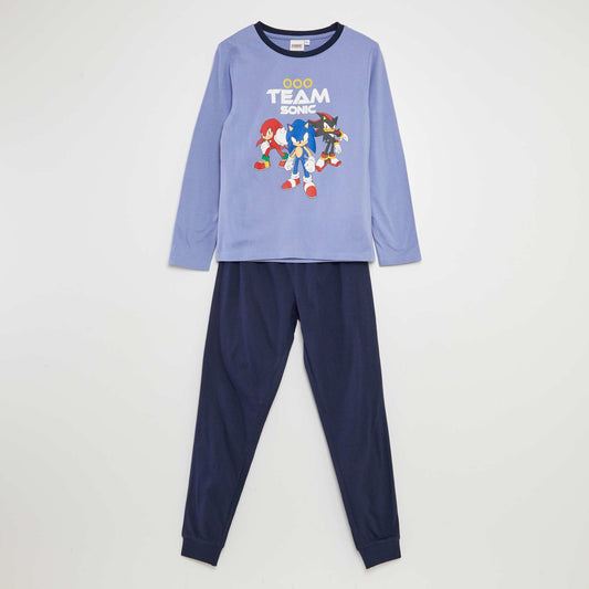 Ensemble pyjama 'Sonic' - 2 pièces Bleu