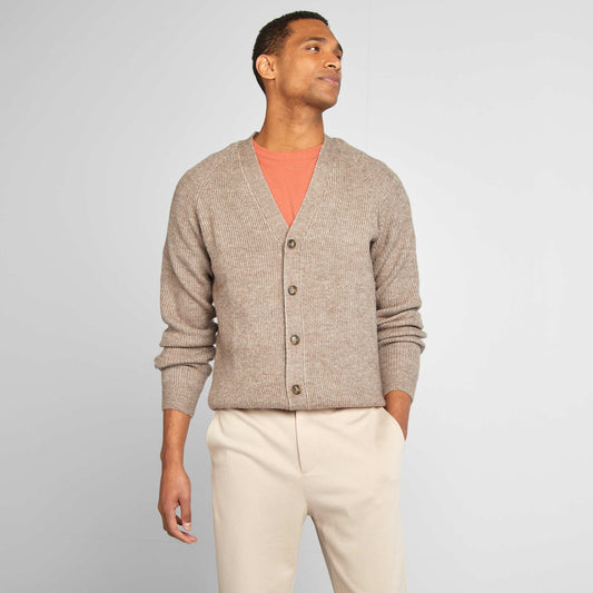 Gilet en maille perlée BEIGE