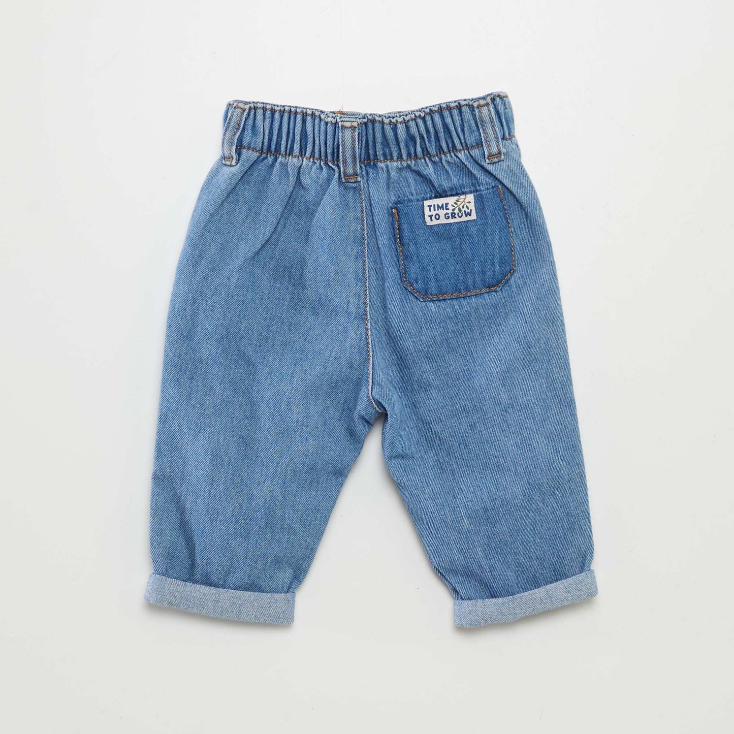 Jean paperbag uni Bleu