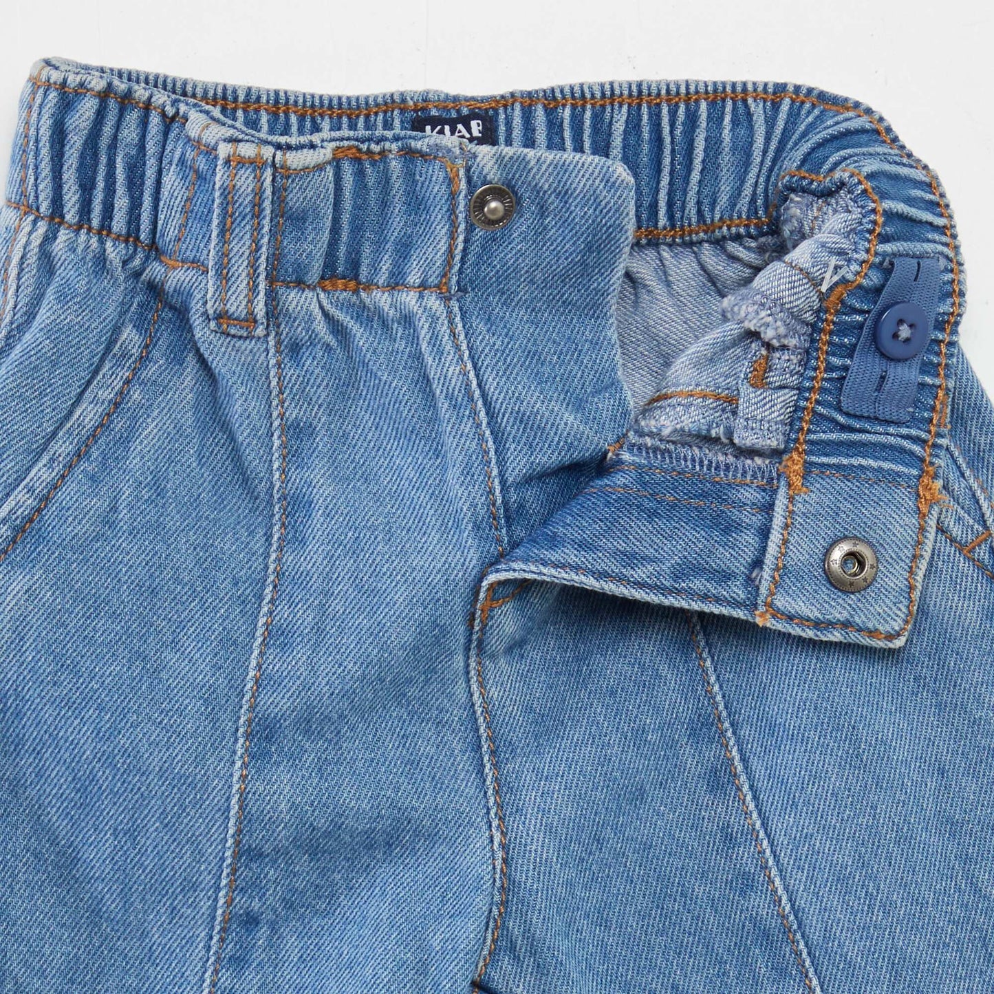 Jean paperbag uni Bleu