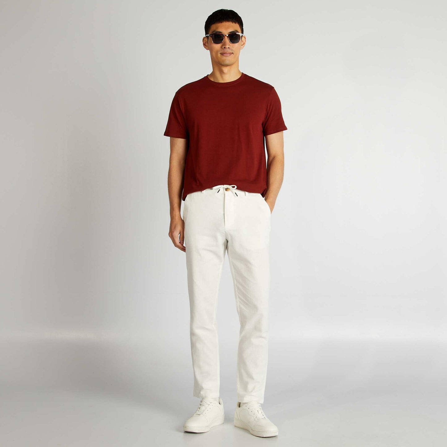 Pantalon chino blanc