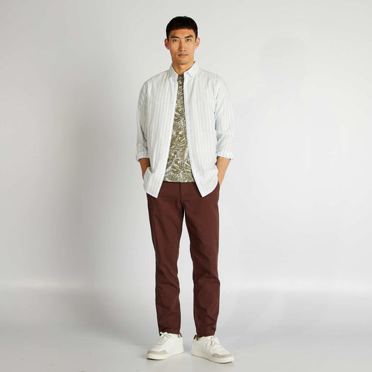 Pantalon chino Marron