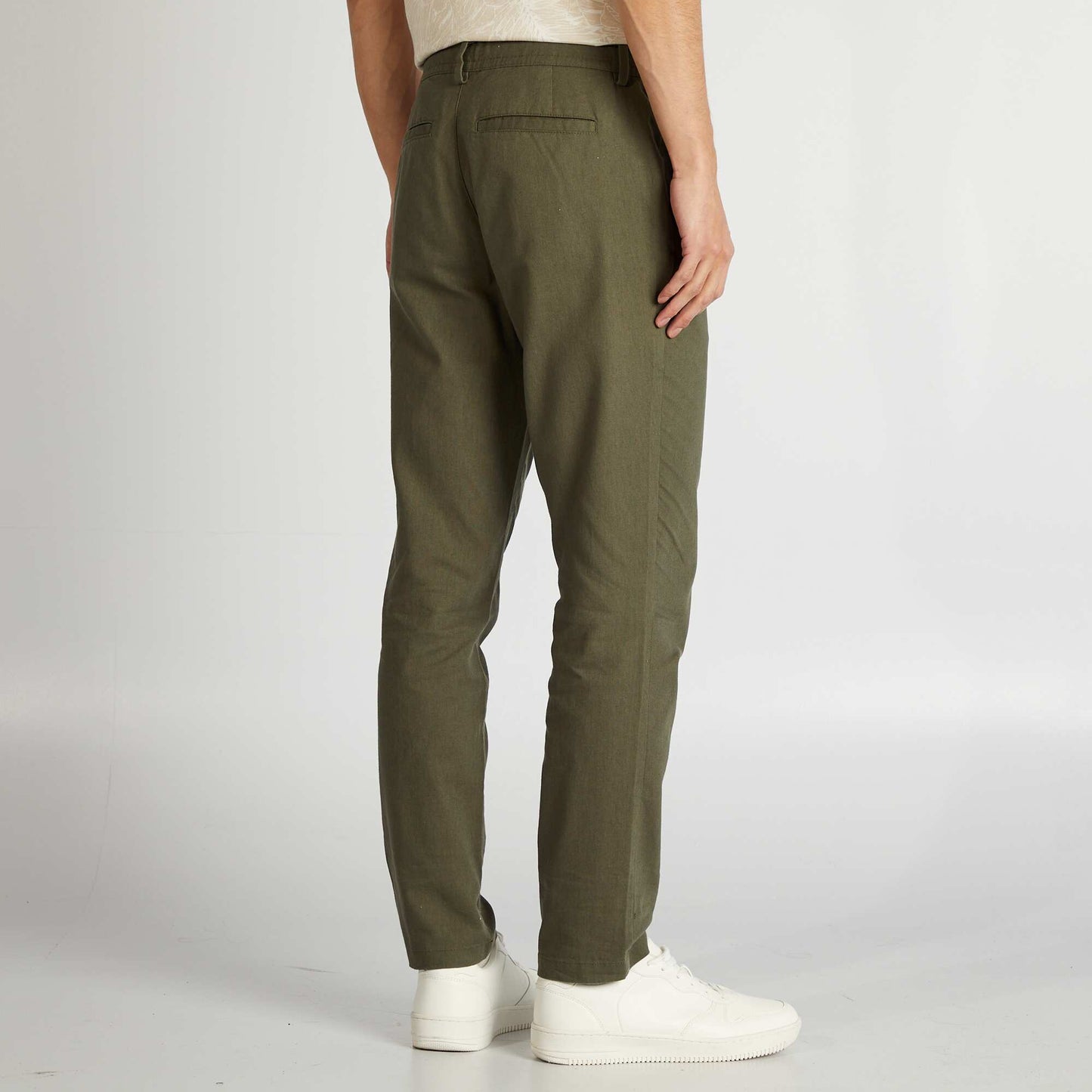 Pantalon chino Vert