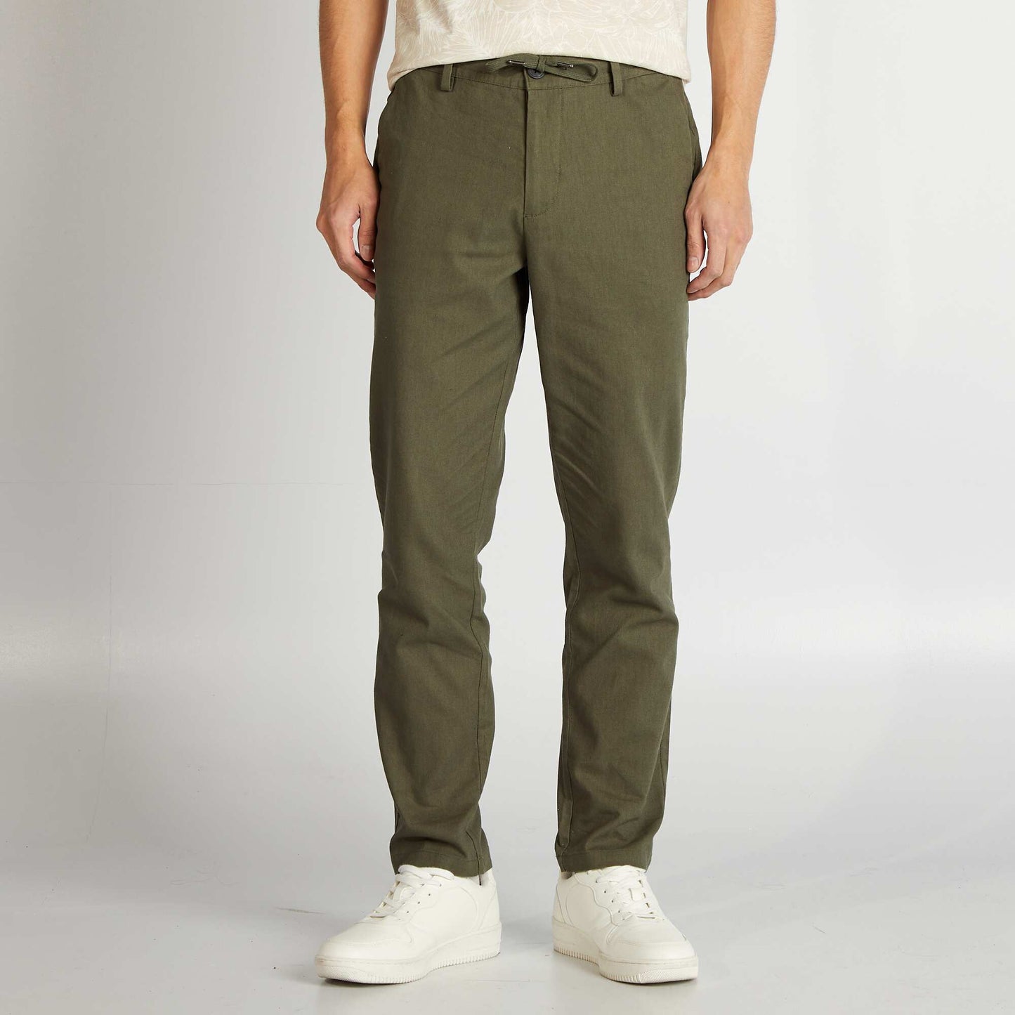 Pantalon chino Vert