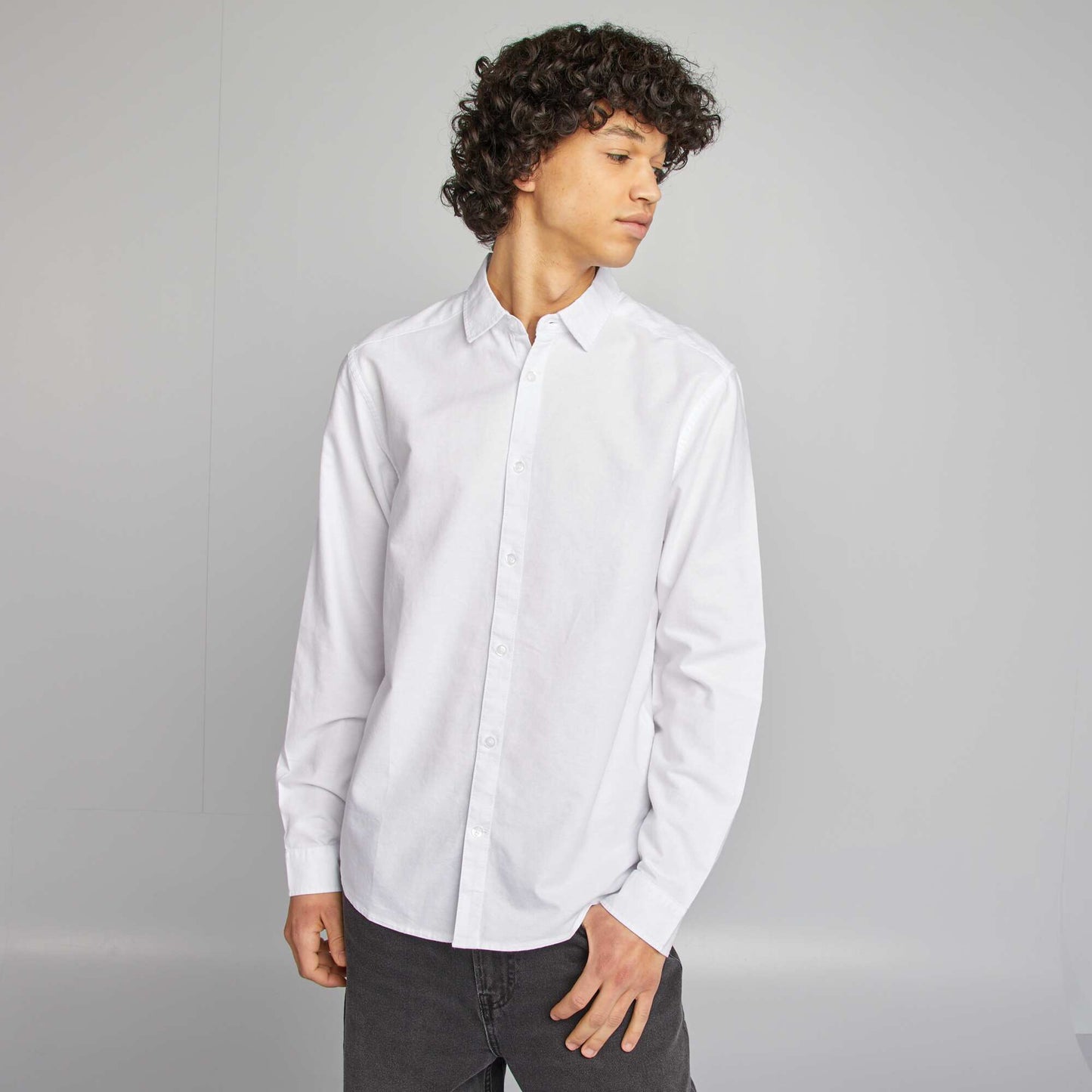 Chemise de cérémonie uni BLANC