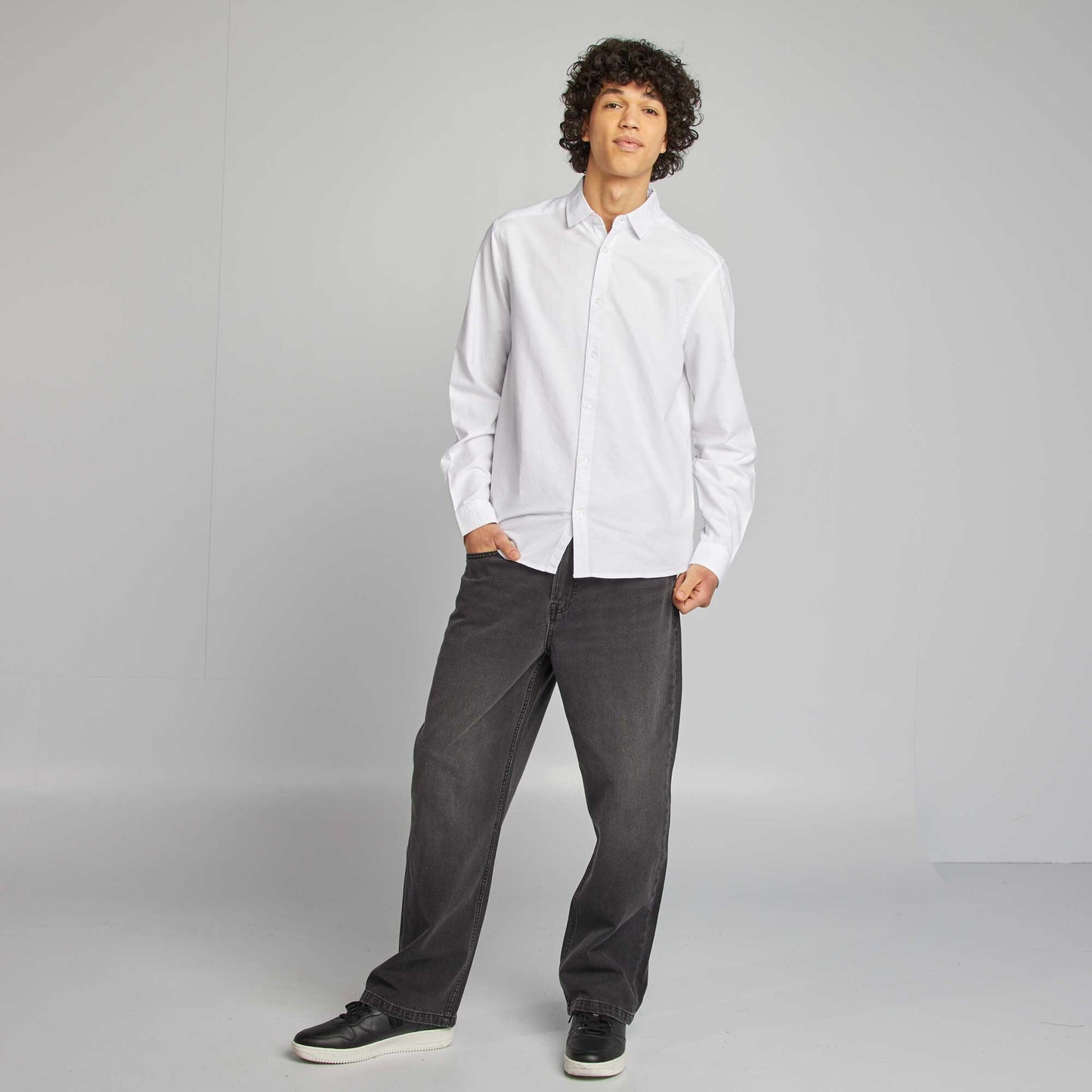 Chemise de cérémonie uni BLANC