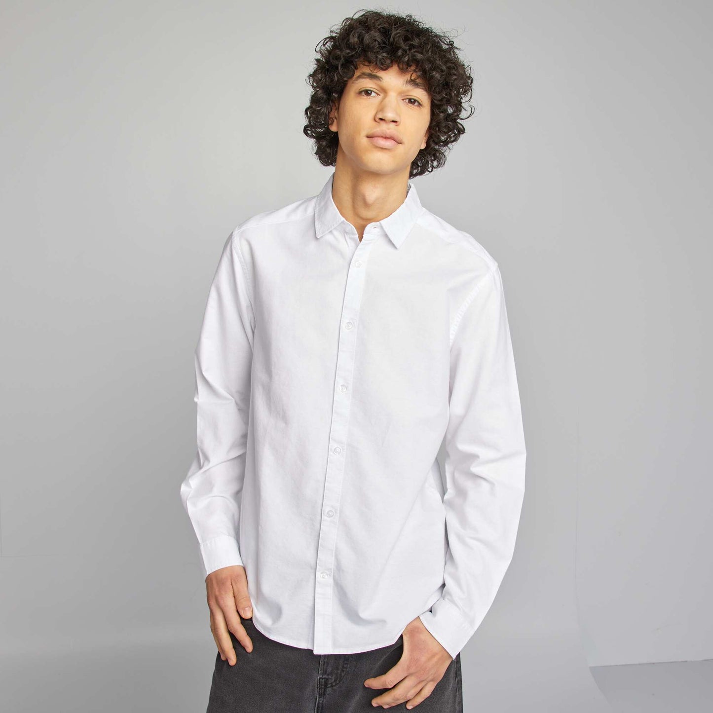 Chemise de cérémonie uni BLANC