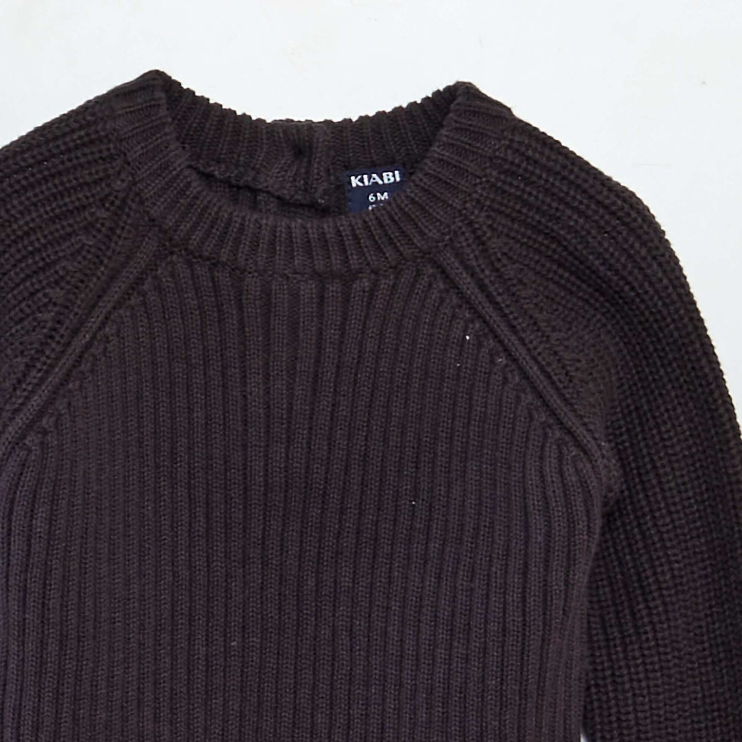 Pull en maille tricot col 3 boutons Anthracite