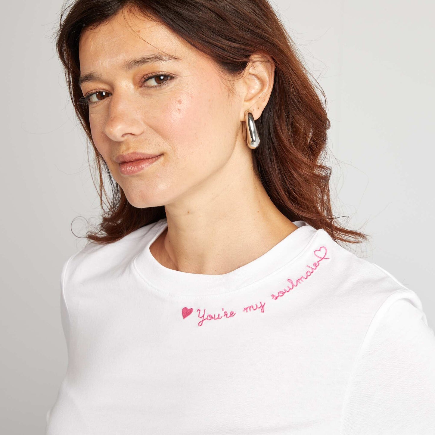 T-shirt à manches courtes - Saint-valentin BLANC