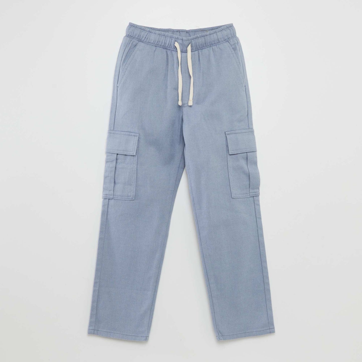 Pantalon chevrons avec poches à rabats Bleu