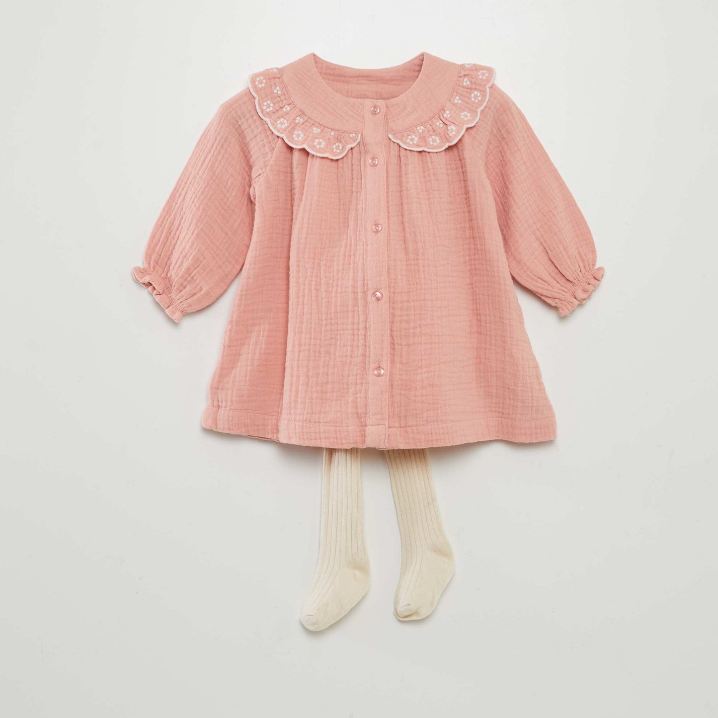 Robe en double gaze de coton ROSE