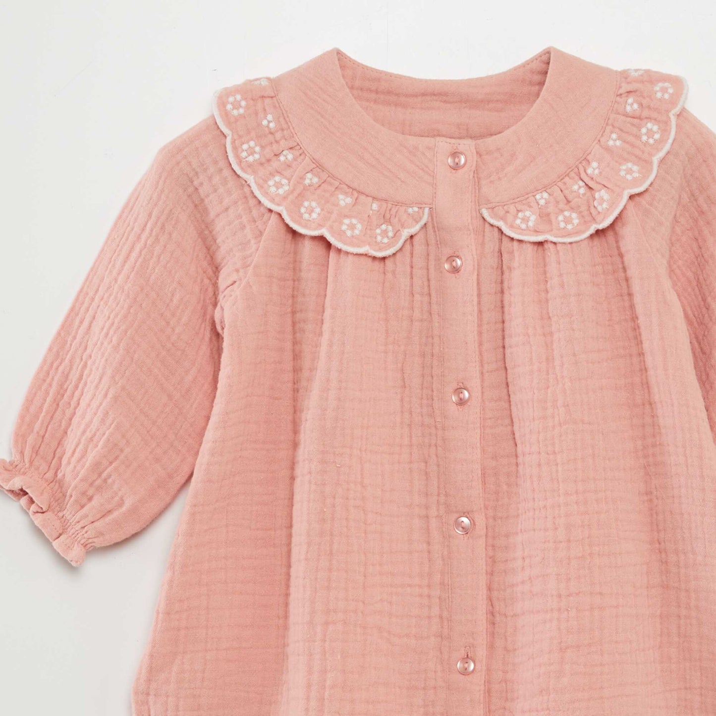 Robe en double gaze de coton ROSE