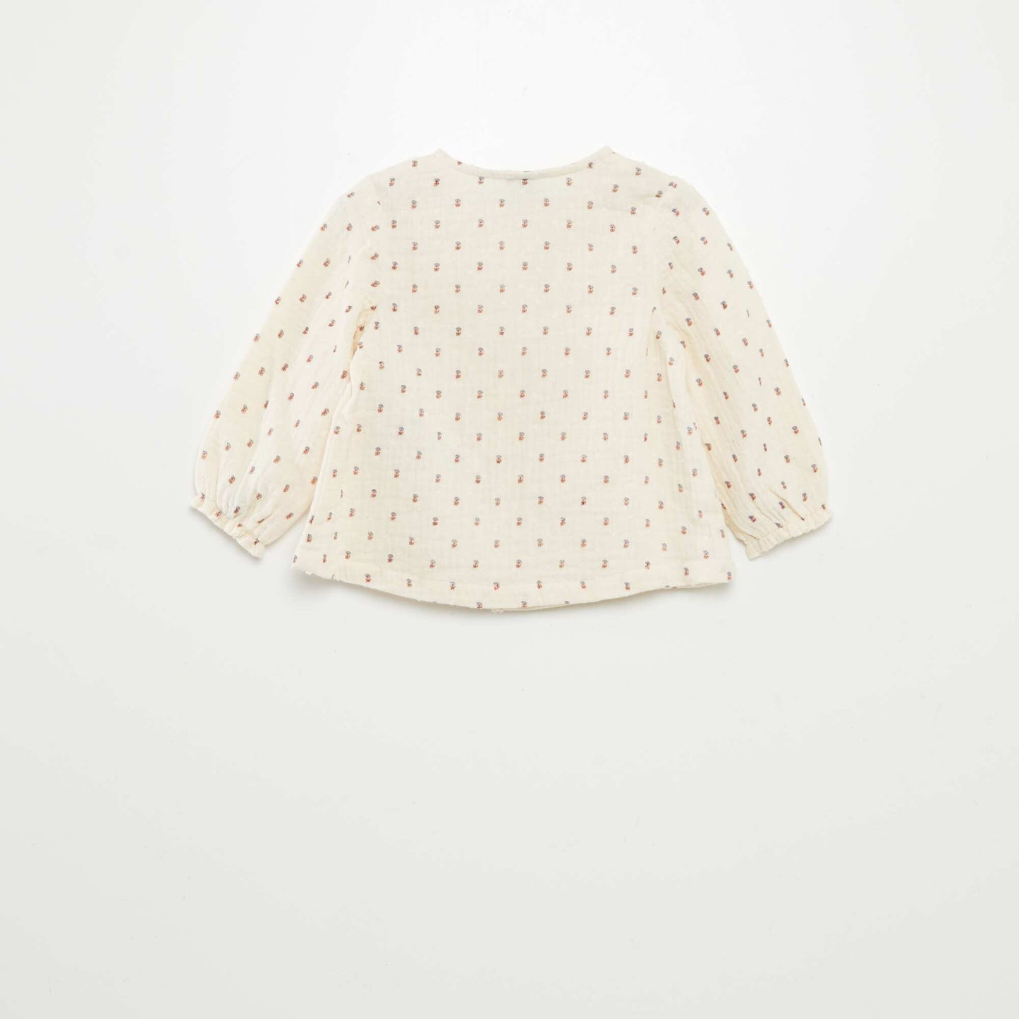 Blouse en gaze de coton BLANC