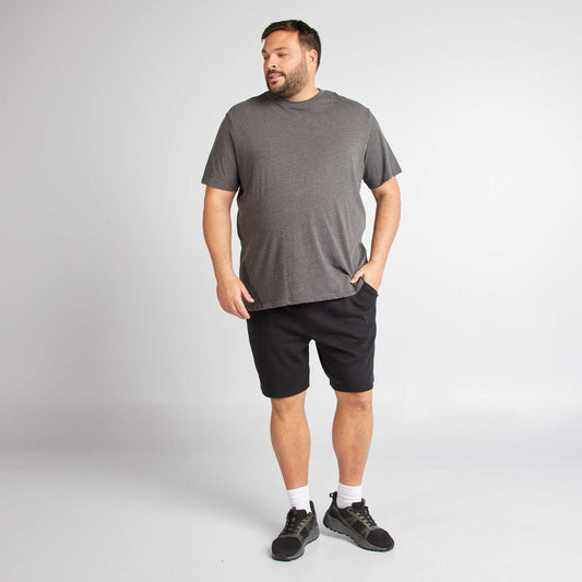 Short en molleton NOIR