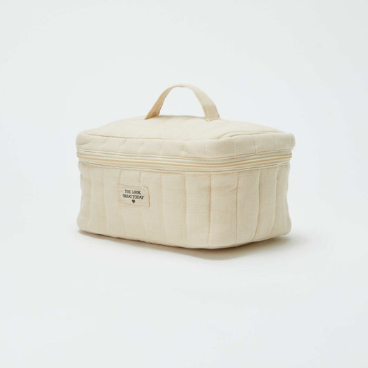 Vanity en gaze de coton Beige
