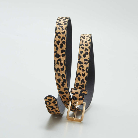 Ceinture imprimé léopard léopard