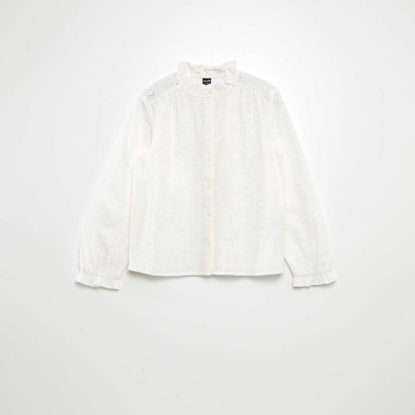 Chemisier en broderies anglaises blanc