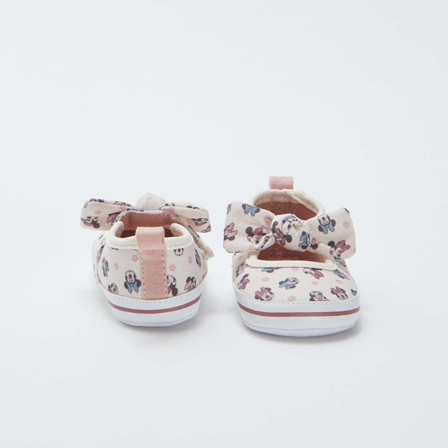 Chaussons 'Minnie' à scratch ROSE