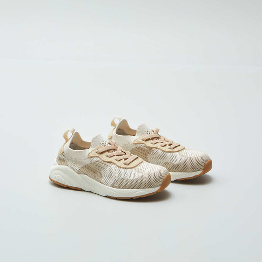 Baskets en mesh BEIGE