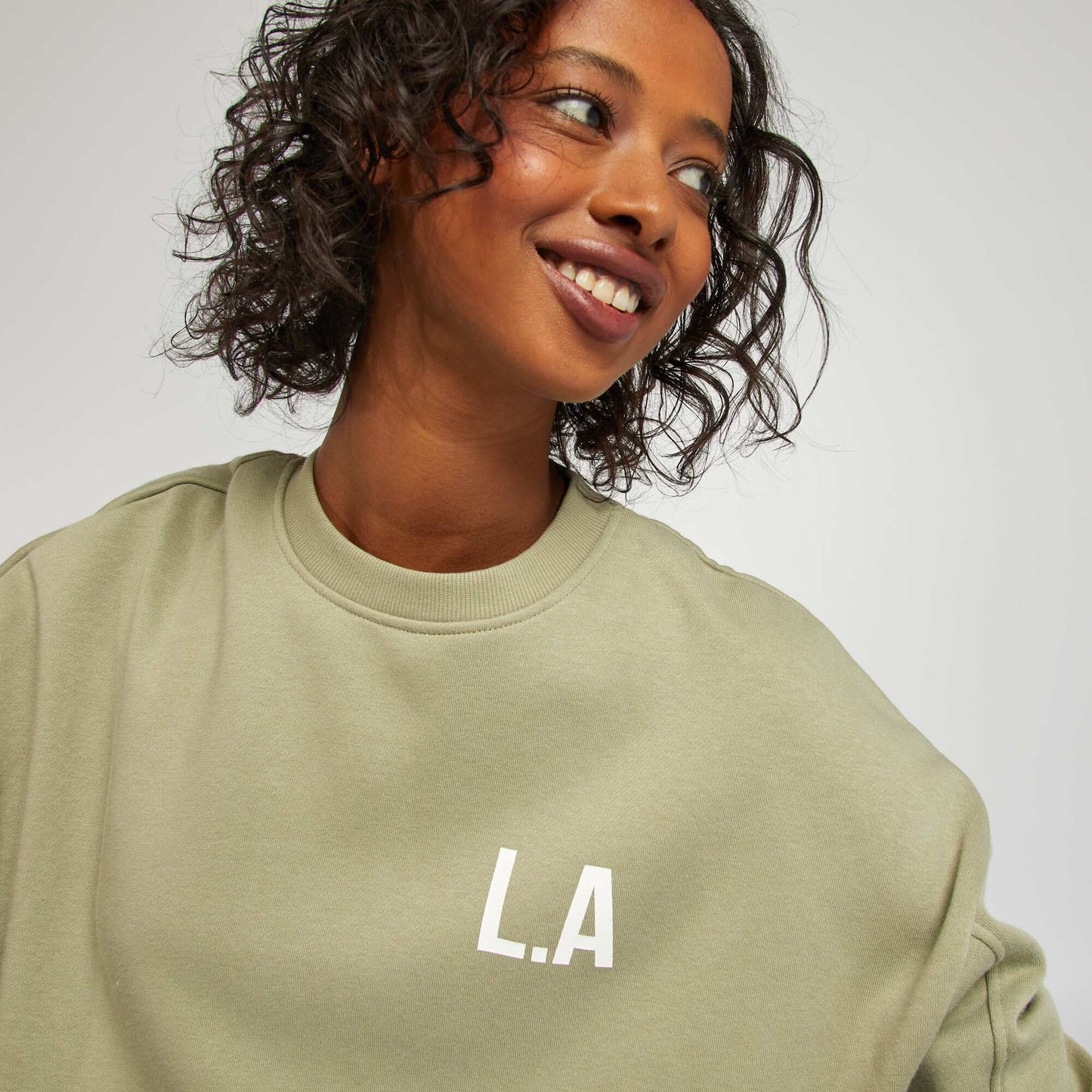 Sweat en molleton col rond VERT