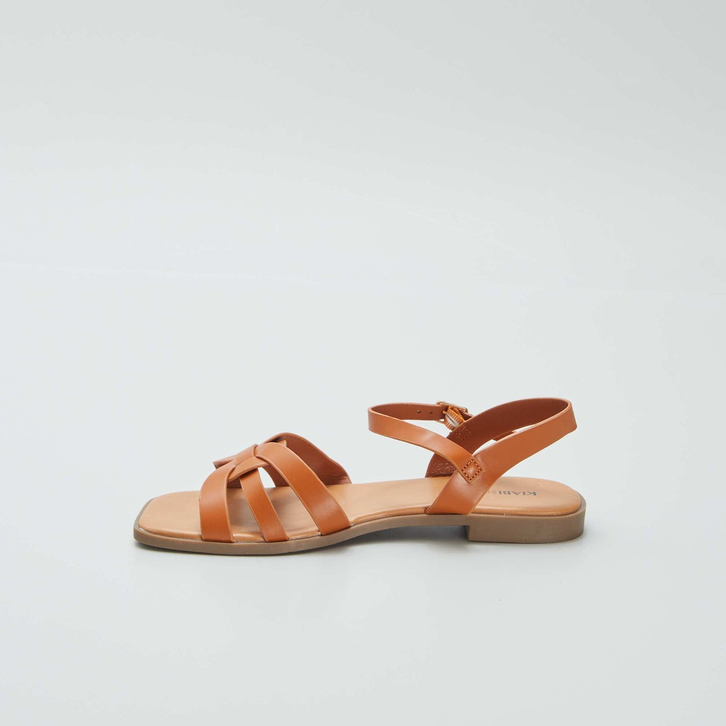 Sandales à lanière à boucle Marron