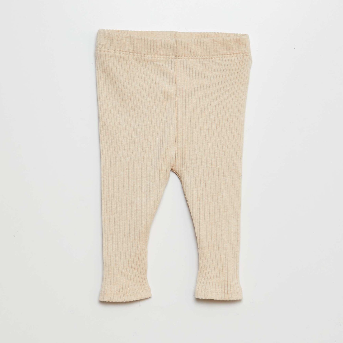 Lot de 2 leggings côtelés Beige/gris