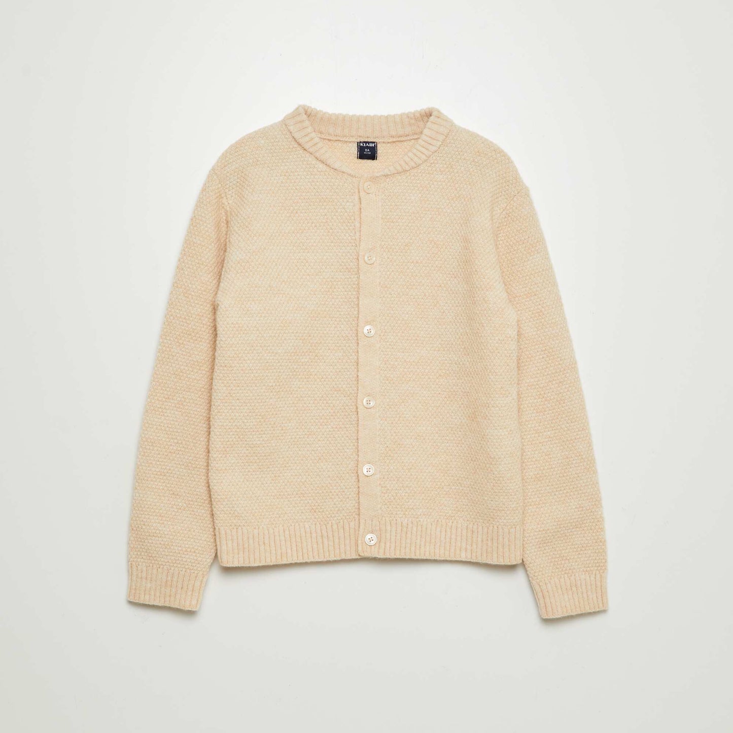 Gilet chaud point mousse Beige