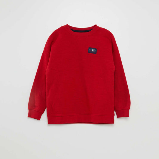 Tee-shirt esprit sweat Rouge