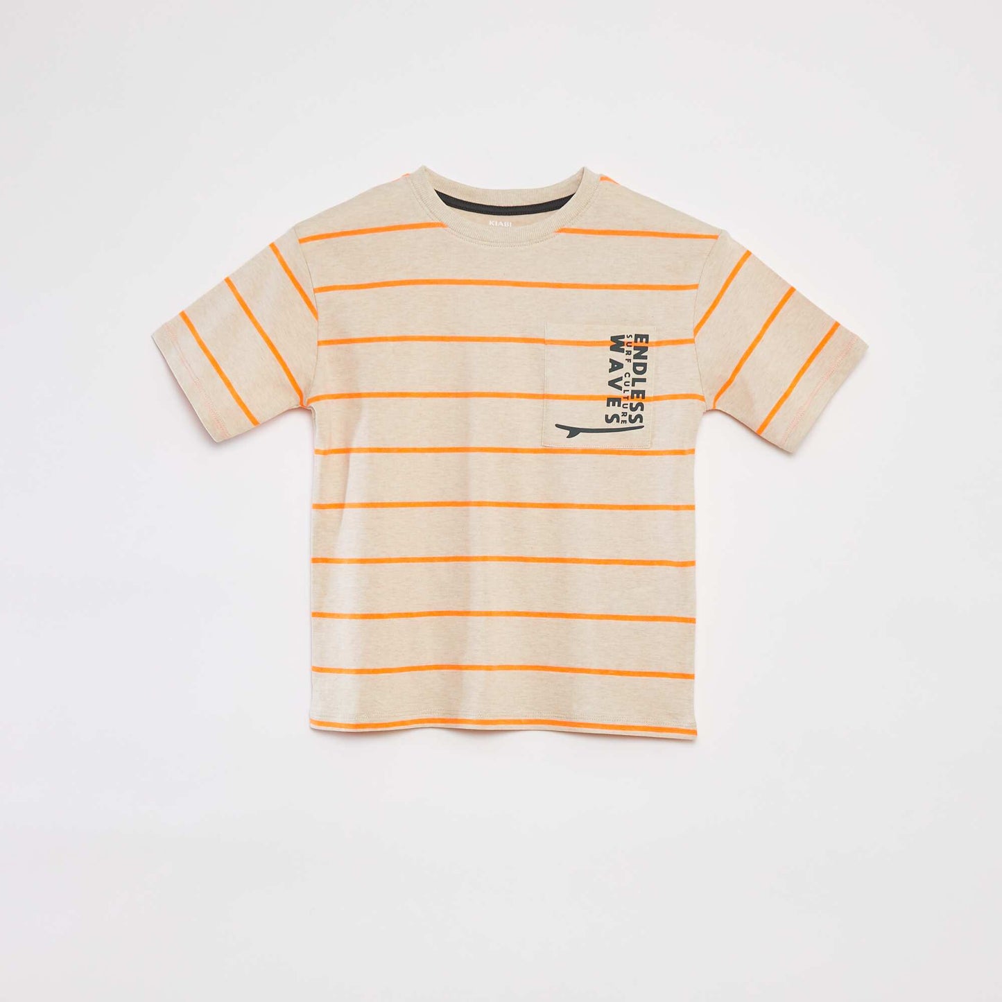 Pyjama short 2 pièces - tee-shirt imprimé + short BEIGE