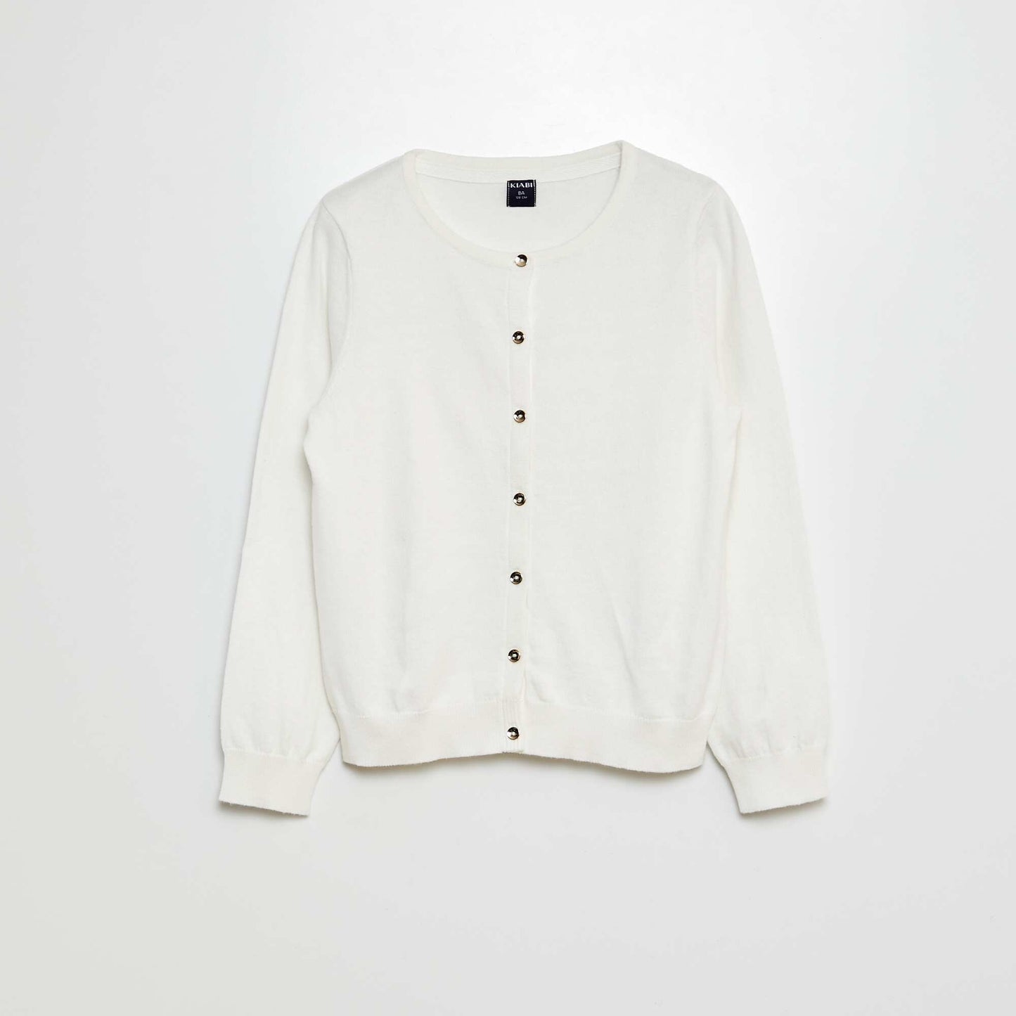 Gilet en maille unie BLANC